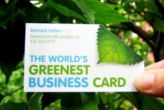 World's Greenest Business Cards