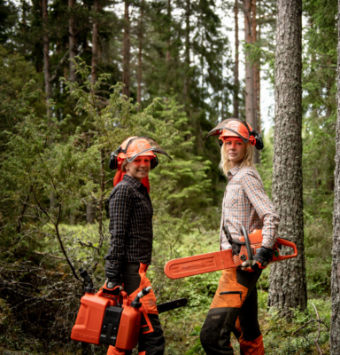 women in forest