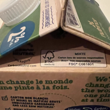 FSC certified milk packaging